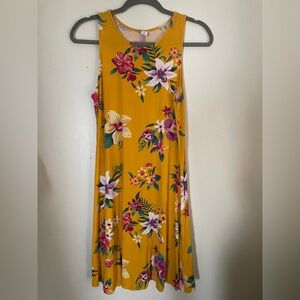 Old Navy Yellow Midi Sundress